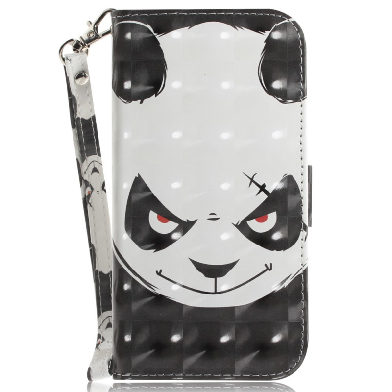 Funda E13 de moto Angry Panda con colgante

