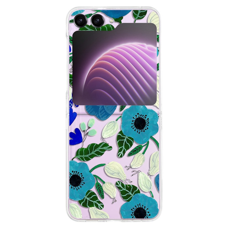 Funda Samsung Galaxy Z Flip 5 Transparente Pretty Flowers
