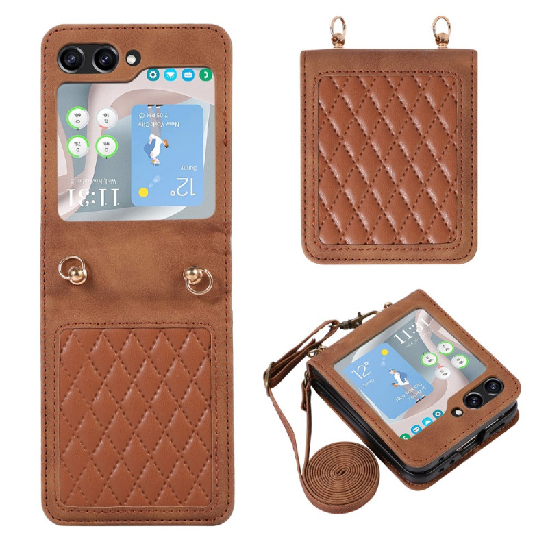 Funda acolchada con colgante
 para el hombro Samsung Galaxy Z Flip 5