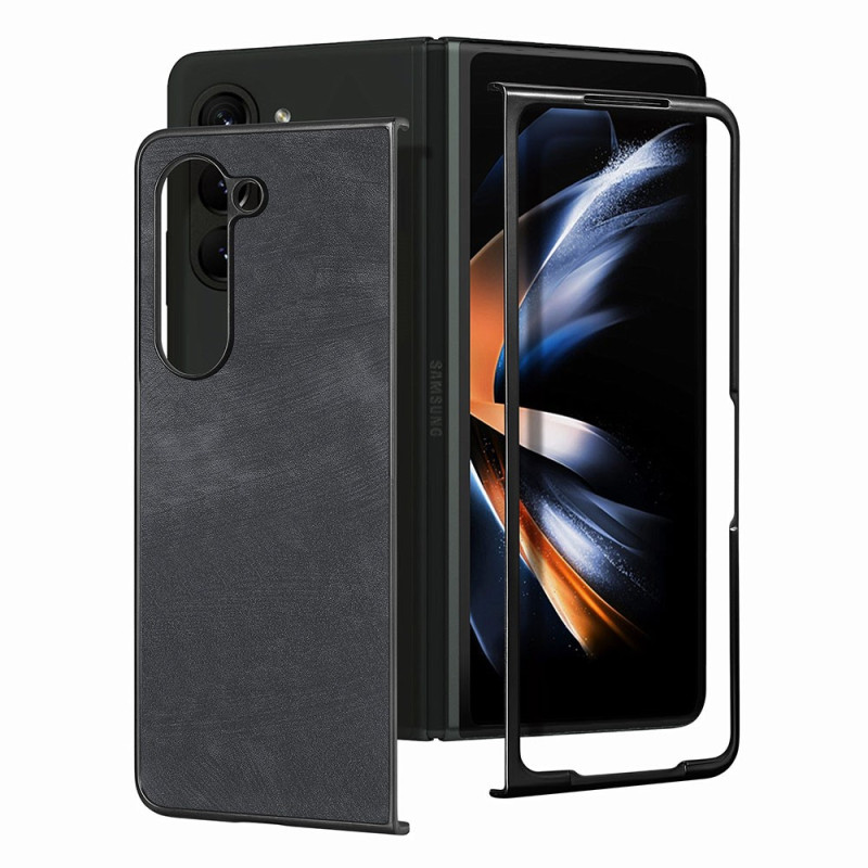 Funda Vintage Samsung Galaxy Z Fold 5 con pantalla de cristal templado