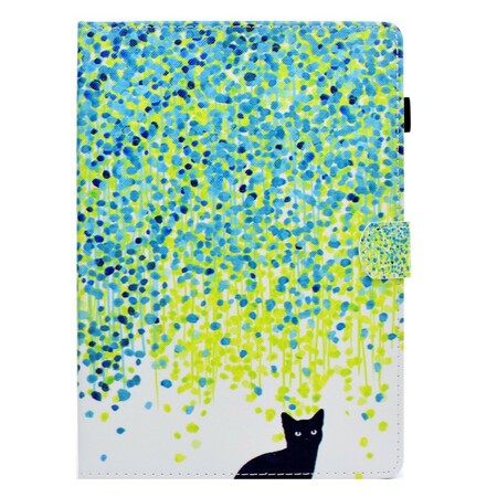 Funda iPad Air / Air 2 Gato y Pétalos