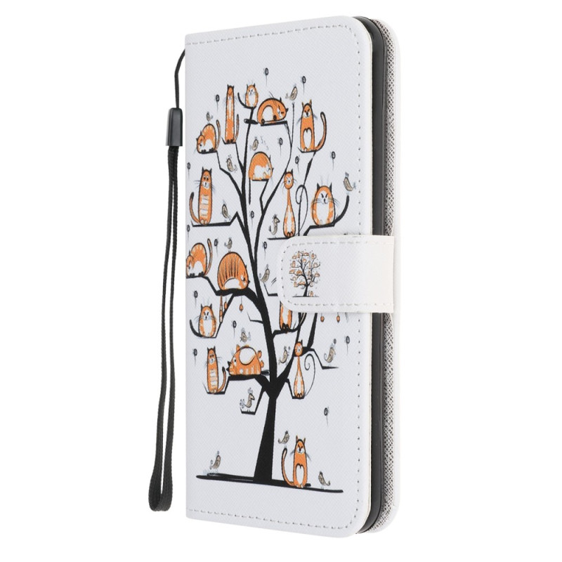 Funda con colgante
 para Moto G32 Funny Cats