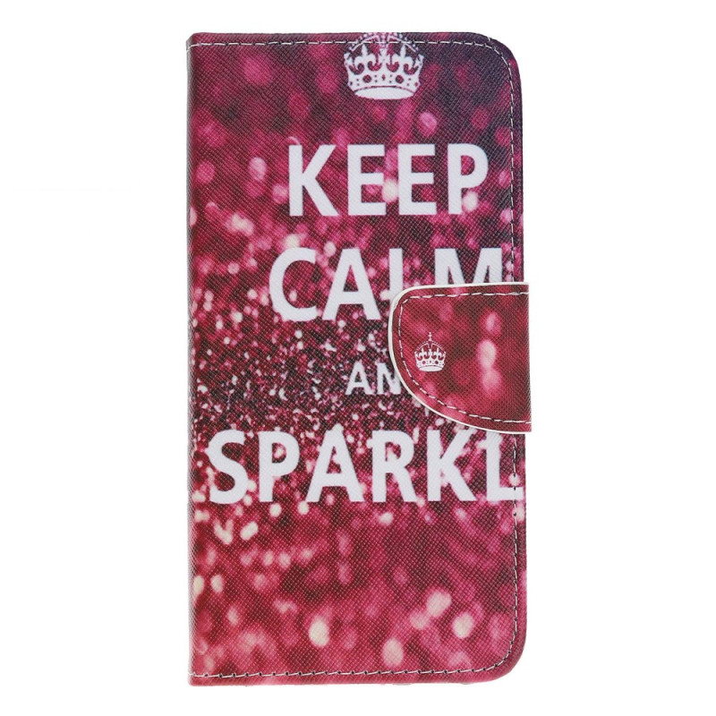 Funda Keep Calm and Sparkle para Moto G32