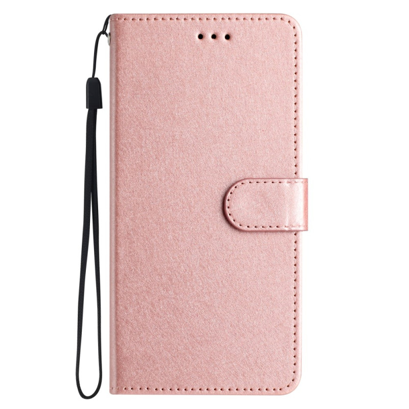 Funda para moto G42 Style Piel lisa con colgante
