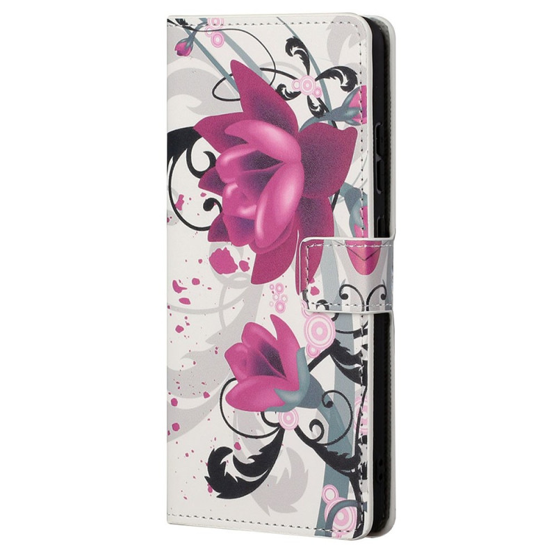 Funda Flores Tropicales Moto G22