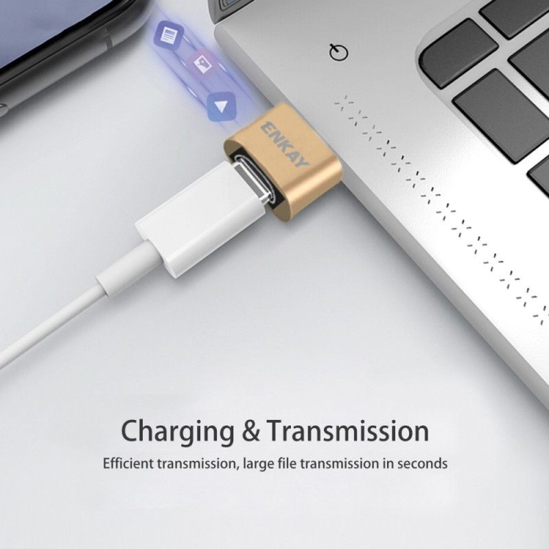 Adaptador mini USB macho a hembra USB-C