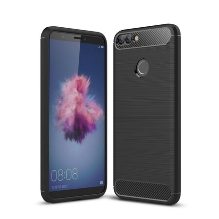Funda de fibra de carbono cepillada de Huawei P Smart