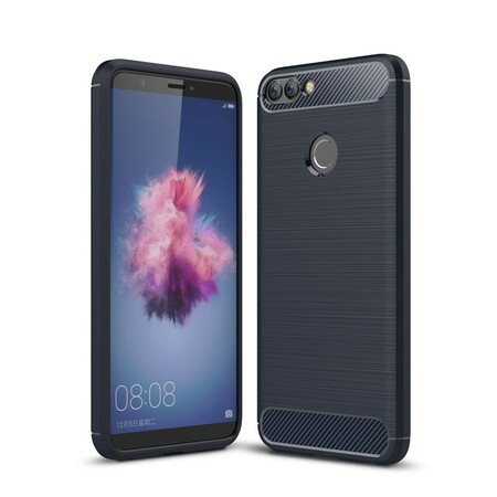 Funda de fibra de carbono cepillada de Huawei P Smart