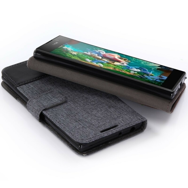 Funda Sony Xperia L1 Muxma efecto tela y piel