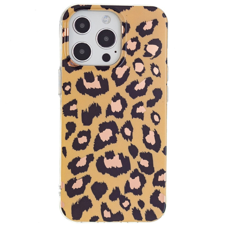 Funda iPhone 15 Pro con estampado de leopardo