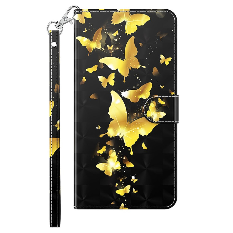 Funda iPhone 15 Pro 3D Mariposas con Colgante
