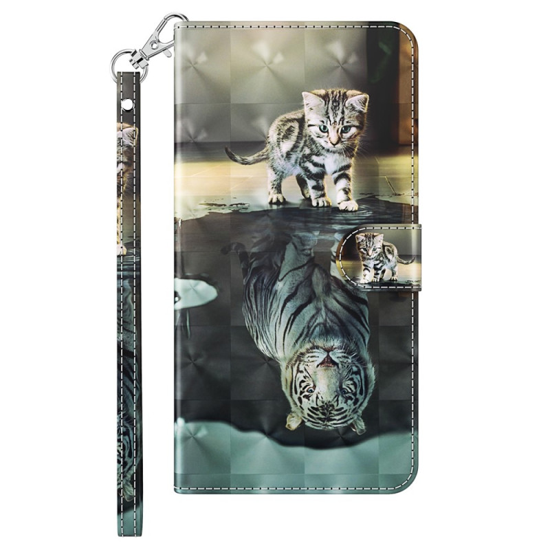 Funda 3D Kitten Dream iPhone 15 Pro con colgante
