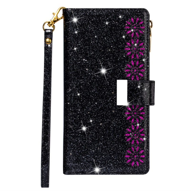 Funda iPhone 15 Pro Max Glitter con monedero