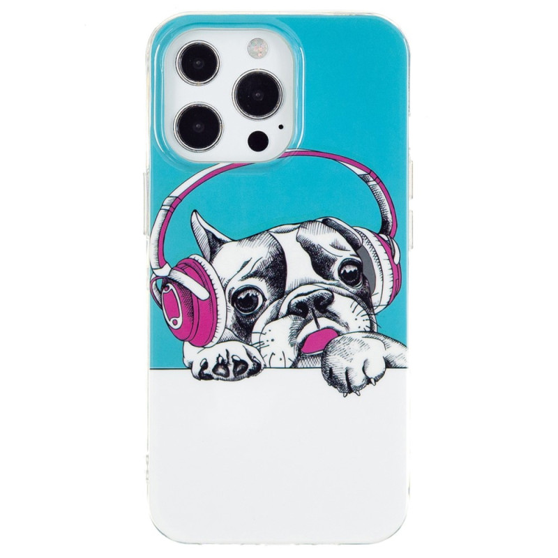 Funda iPhone 15 Pro Max Fluorescente Perro