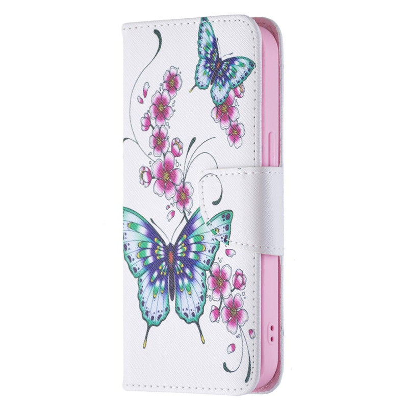 Funda iPhone 15 Mariposas en vuelo