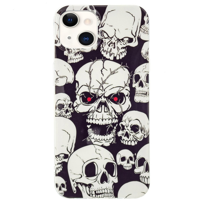 Funda calaveras fluorescentes iPhone 15 Plus