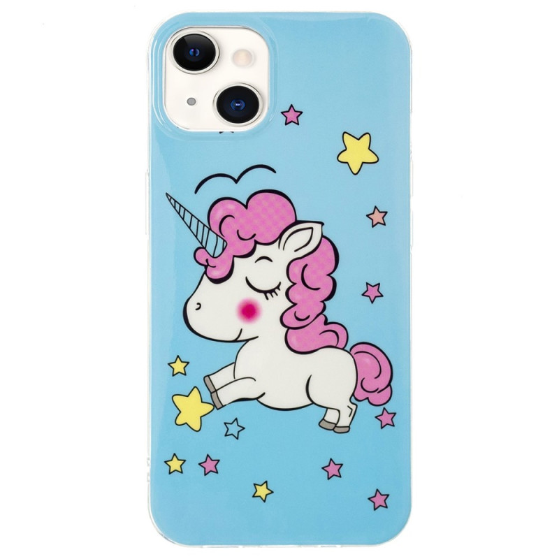 Funda Unicornio Fluorescente iPhone 15 Plus