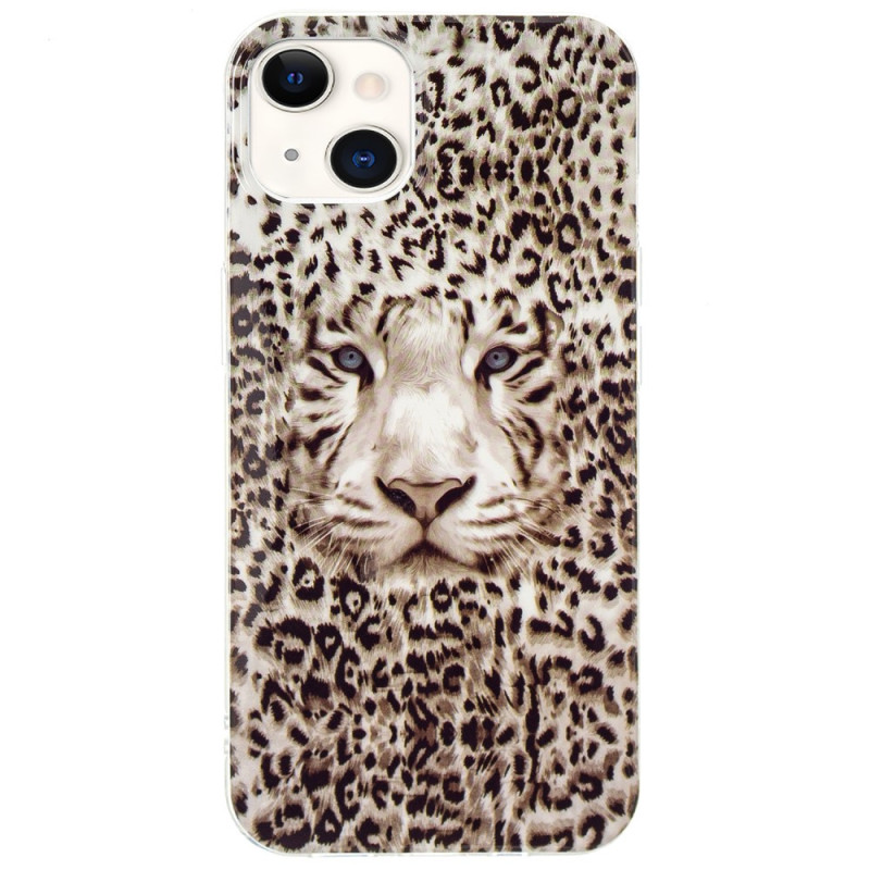 Funda de leopardo fluorescente para iPhone 15 Plus