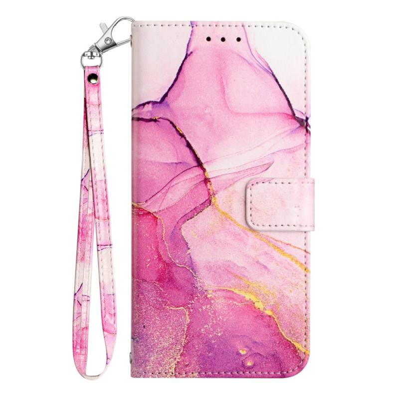 Funda de mármol con colgante
 para iPhone 15 Plus