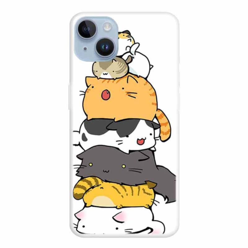 Funda iPhone 15 Plus Tas de Chats