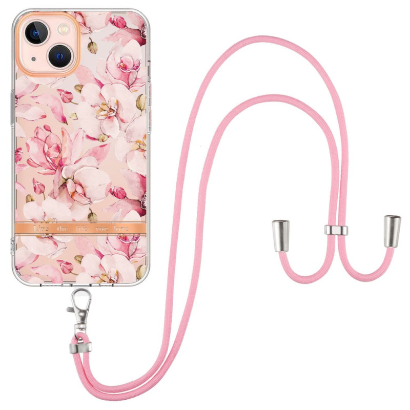 Funda iPhone 15 Plus Flower Cord