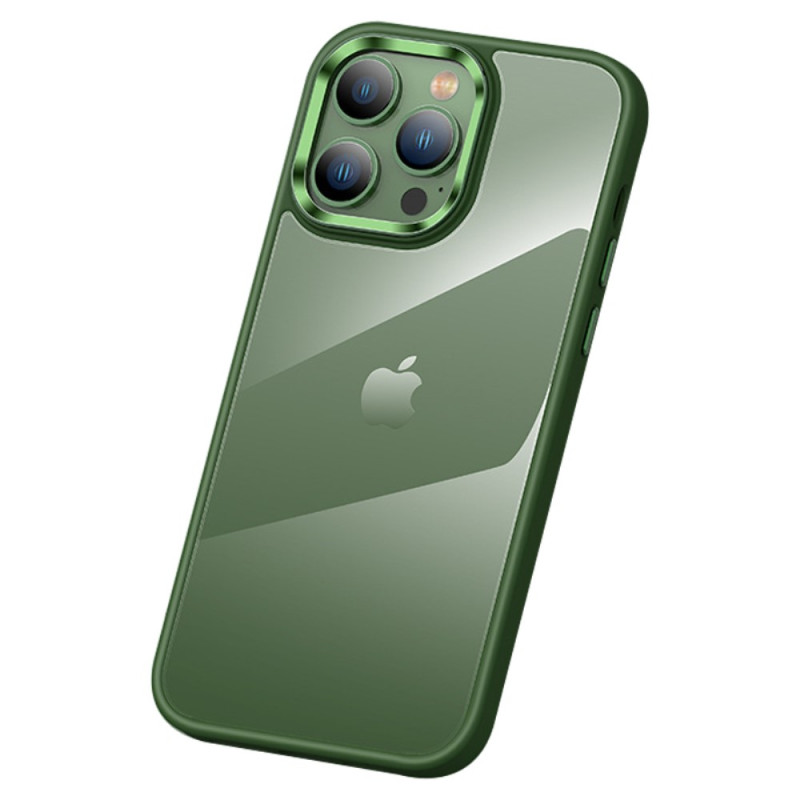 Funda Iphone verde con cordón y protector de camara.