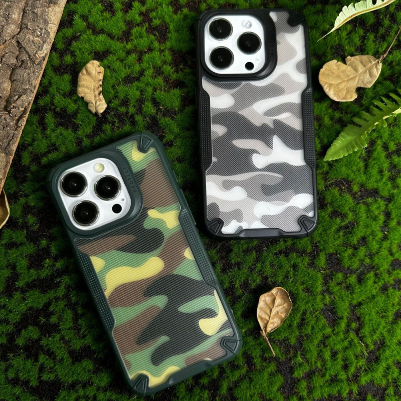 Para Xiaomi 13 Pro Funda trasera de cuero de camuflaje para teléfono (Azul)