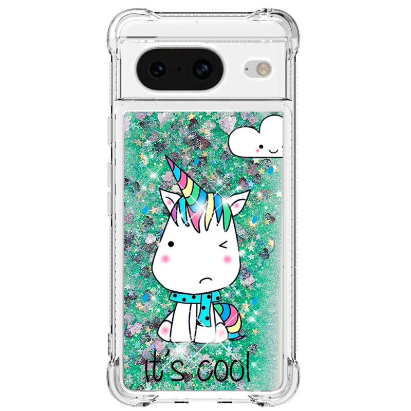 Funda de purpurina de unicornio para Google Pixel 8