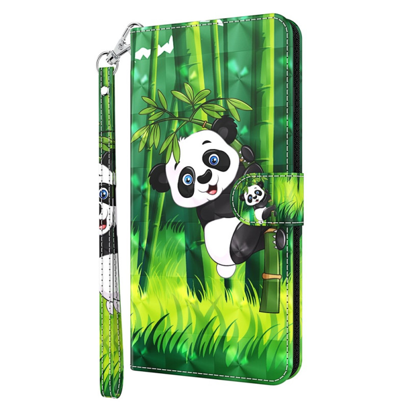 Funda con colgante
 de bambú Google Pixel 8 Pro Panda