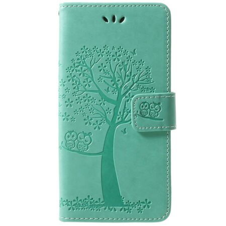 Funda con colgante para el Samsung Galaxy S9 de árbol y búho