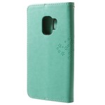 Funda con colgante para el Samsung Galaxy S9 de árbol y búho