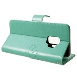 Funda con colgante para el Samsung Galaxy S9 de árbol y búho