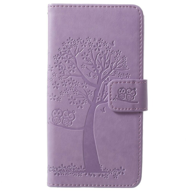 Funda con colgante para el Samsung Galaxy S9 de árbol y búho