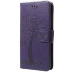 Funda con colgante para el Samsung Galaxy S9 de árbol y búho