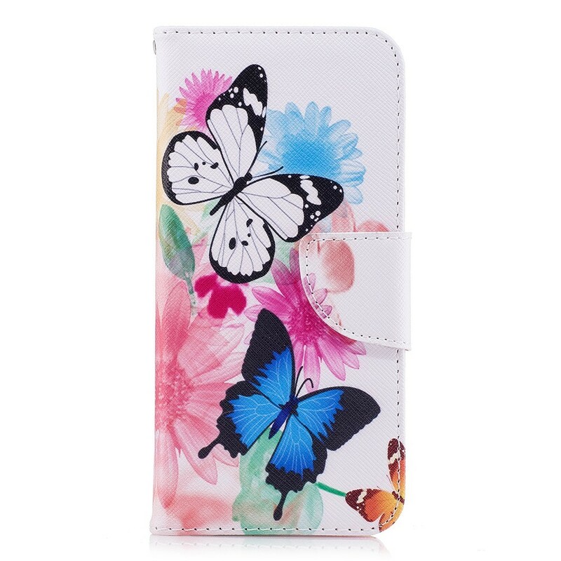 Funda Samsung Galaxy S9 pintada con mariposas y flores