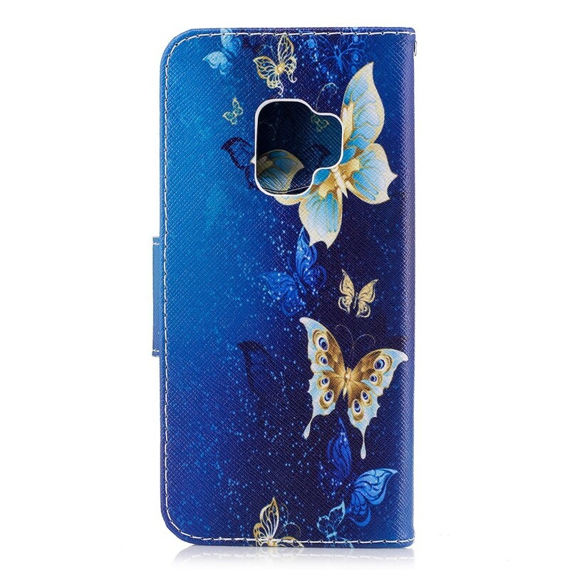 Funda para Samsung Galaxy S9 Mariposas en la noche
