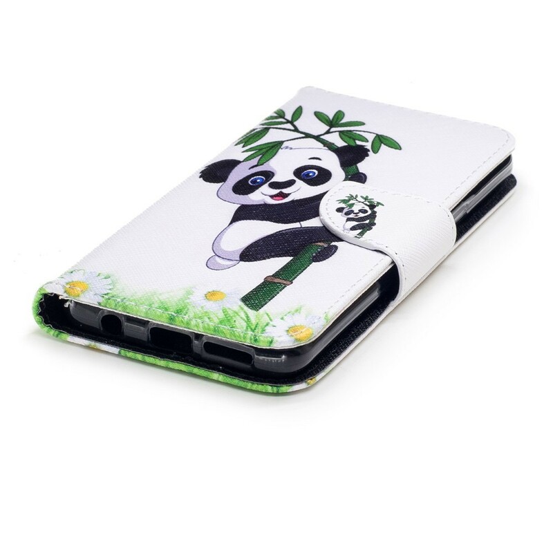 Funda Samsung Galaxy S9 Panda sobre bambú