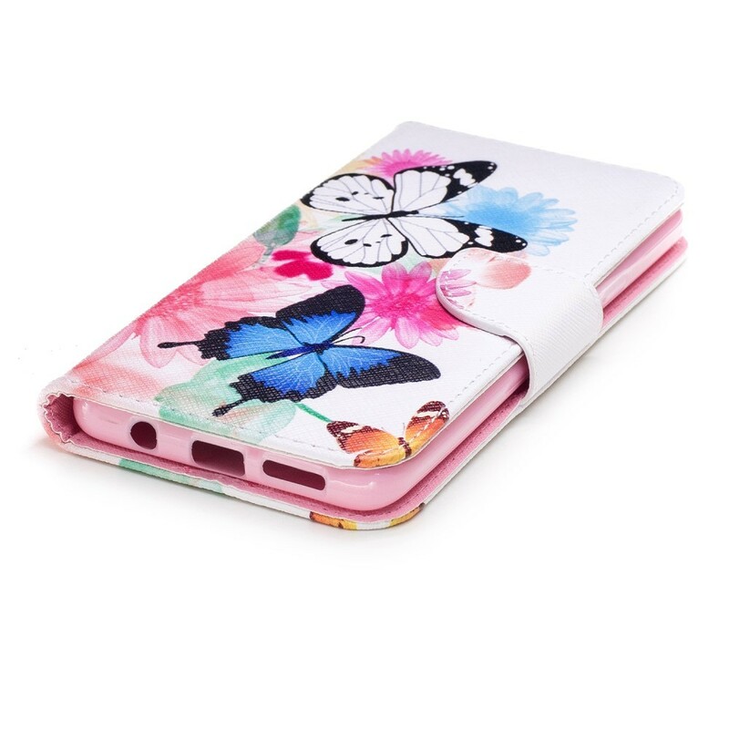 Funda Samsung Galaxy S9 Plus pintada con mariposas y flores
