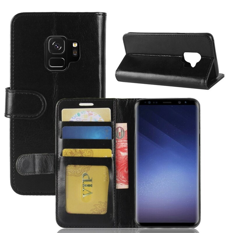 Funda de cuero para Samsung Galaxy S9