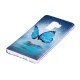 Funda de mariposa azul fluorescente para el Samsung Galaxy S9