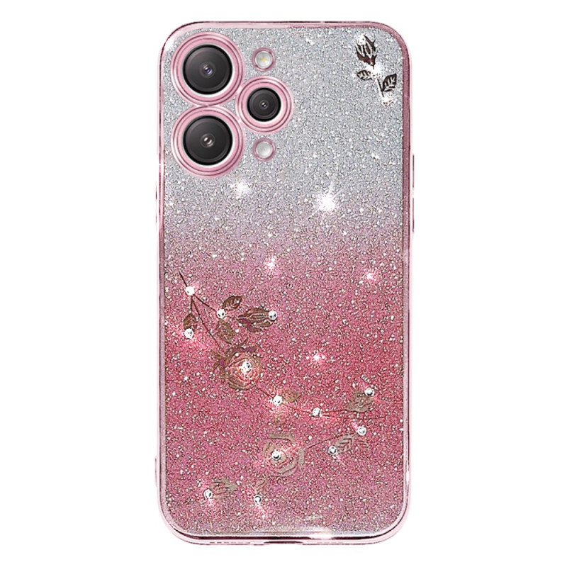 Funda Xiaomi Redmi 12 5G / Poco M6 Pro 5G Glitter Rosa
