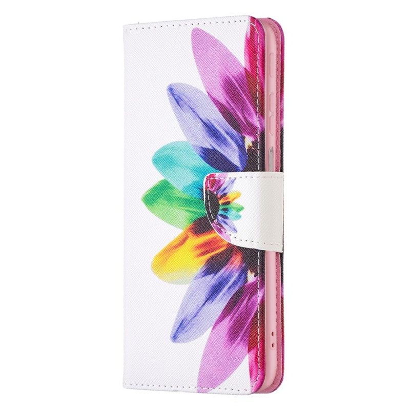 Funda Flor Acuarela Moto G82 5G / G52