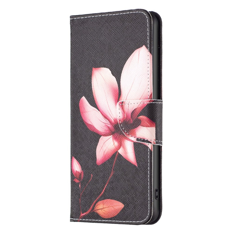 Funda Samsung Galaxy S23 FE Flor sobre negro