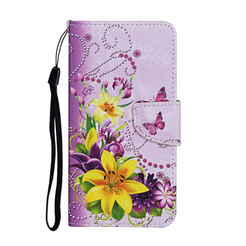 Funda Samsung Galaxy S23 FE Mariposas Mágicas con Colgante

