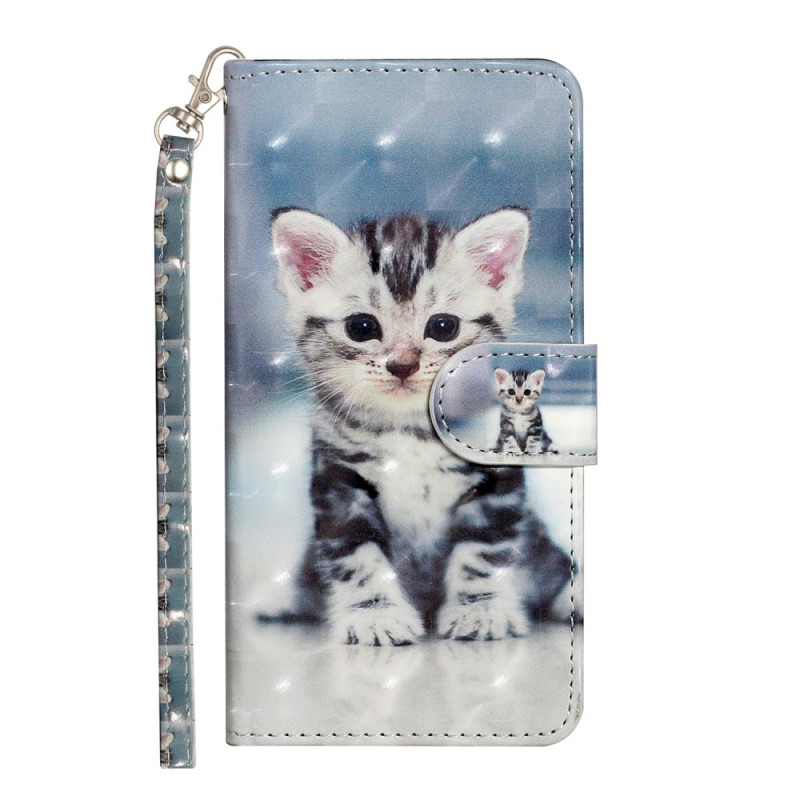 Funda con colgante
 de gatito para Samsung Galaxy S23 FE