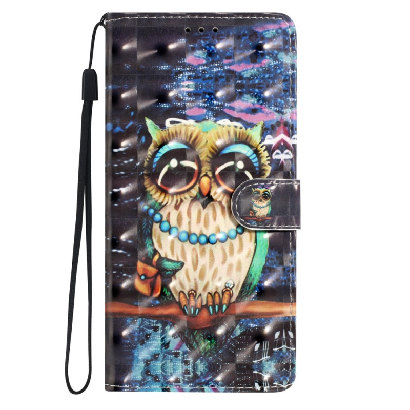 Funda Samsung Galaxy S23 FE Owl con cordón de seguridad