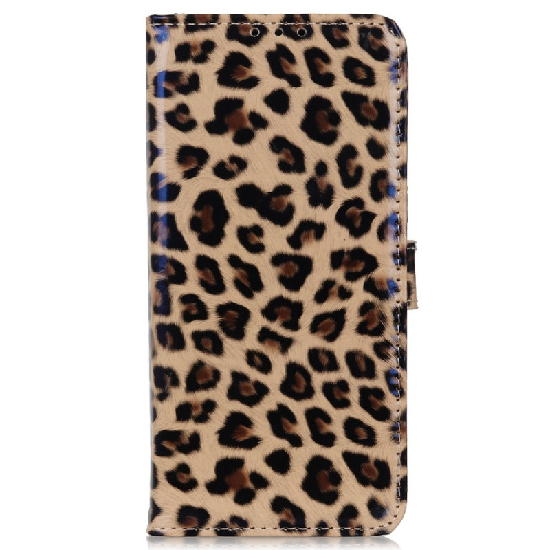 Funda de piel de leopardo para Samsung Galaxy S23 FE