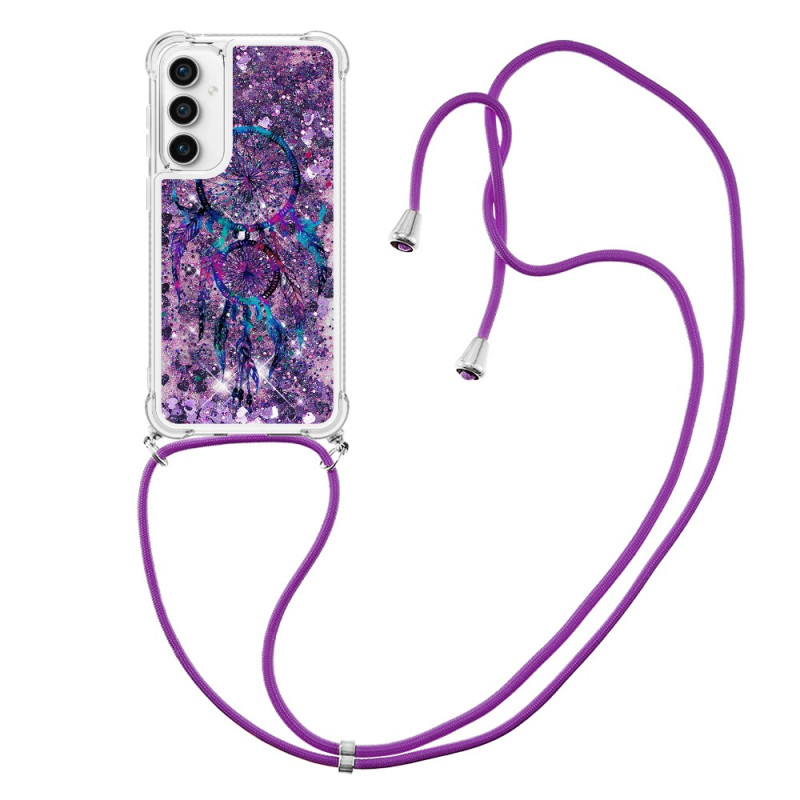 Funda Samsung Galaxy S23 FE de cordón con purpurina Attrape Rêves
