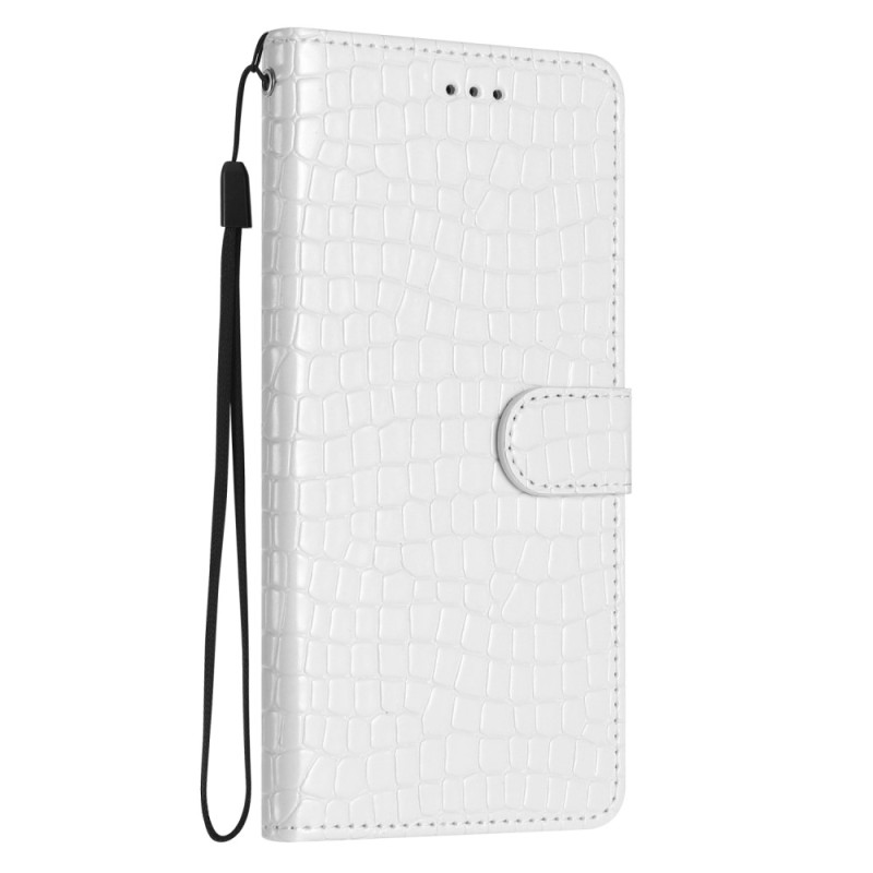 Funda Samsung Galaxy S23 FE estilo cocodrilo con colgante

