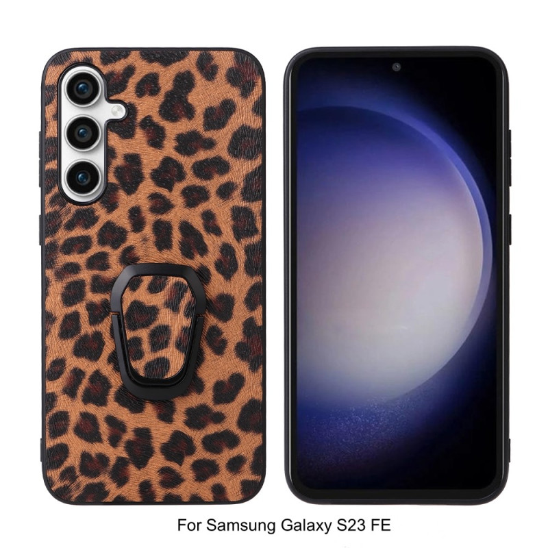 Funda Samsung Galaxy S23 FE Leopard con anillo de soporte